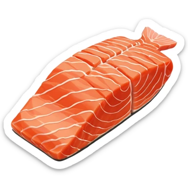 salmon and chicken sticker