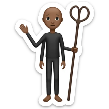 create a stick figure body standing still sticker