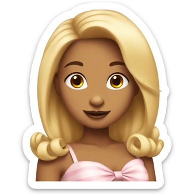 Coquette bunny sticker