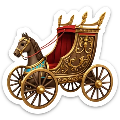 Roman chariot sticker