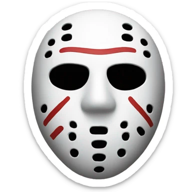 jason mask sticker