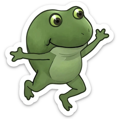 Dance and backflips sticker