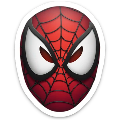 spiderman-face-in-a-circle red sticker