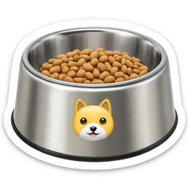 pet food bowl sticker