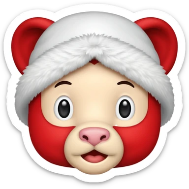 Noel babanın şapkası sticker