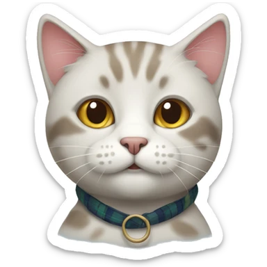 Scottish cat sticker