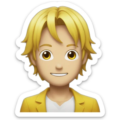 sanji qui embrasse nami sticker