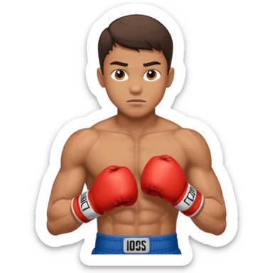 young boy professional boxer sticker