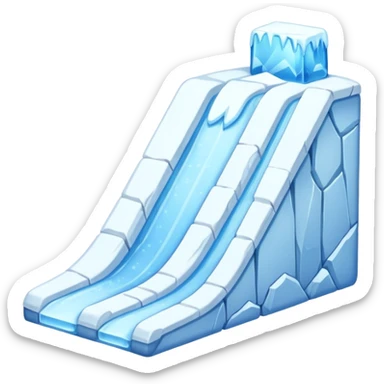 snow slope kicker sticker