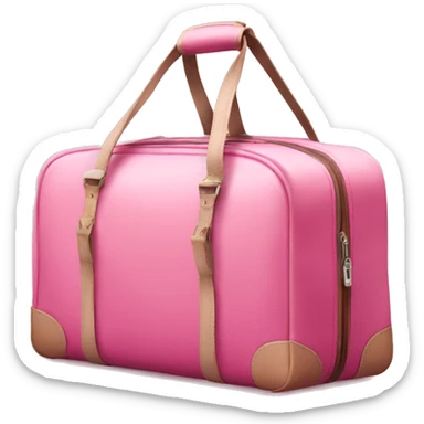 Travel bag pink sticker