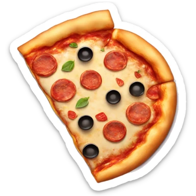 Yummy delicious pizza sticker