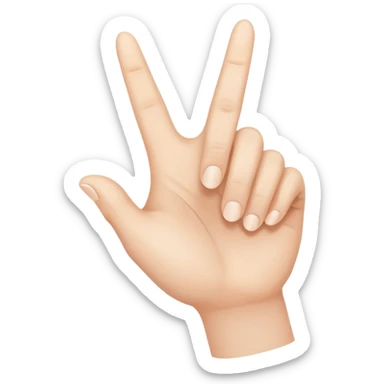 Loser hand l emoji sticker