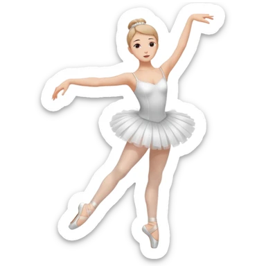 WOMAN BALLET DANCER sticker
