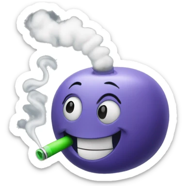 vape smoke happy sticker