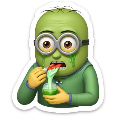 🤮🤢 minion sticker