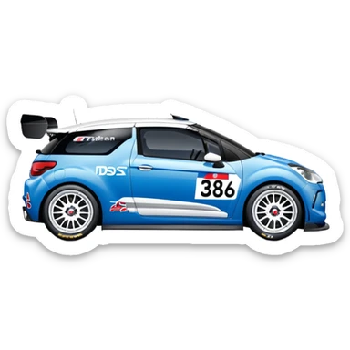 Citroën DS3 WRC best view  sticker