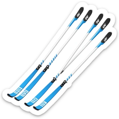 Nordic ski emoji sticker