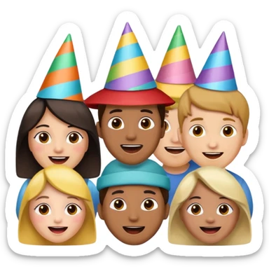 🤩+🥳+😊+🤬+🤗 sticker