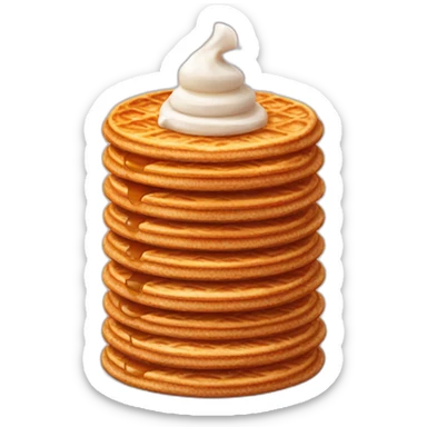 stroopwafel with lots of syrup sticker
