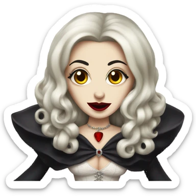 Dracula in drag sticker