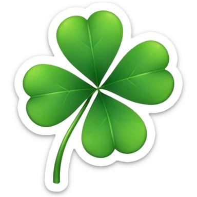 Four leaf clover sticker