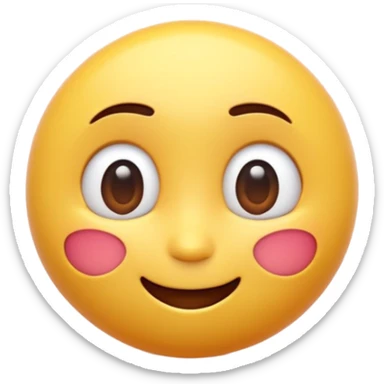 “A high-quality 3D emoji, smooth glossy texture, vibrant blur color, soft studio lighting, realistic reflections, rounded shape, cute expressive face, ultra-detailed, Pixar-style 3D render, isolated on white background, 4K resolution” sticker