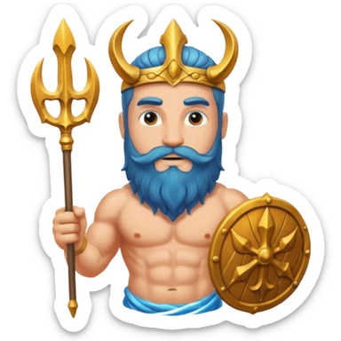  Greek god Poseidon sticker