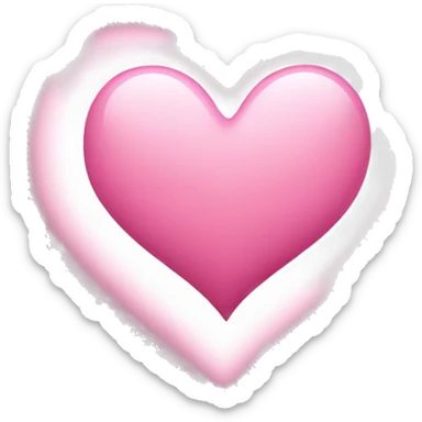 Pink heart  sticker