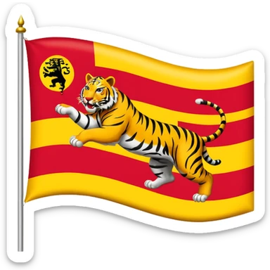 Tamil eelam libration tigers flag sticker