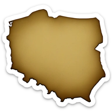 Poland map sticker