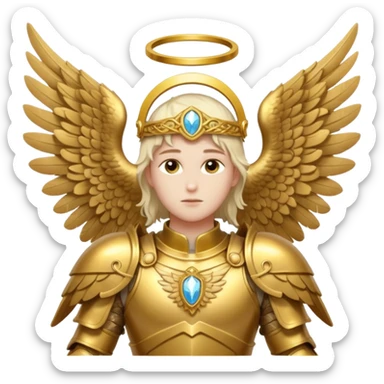 Aesthetic biblical archangel  sticker