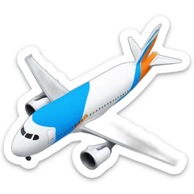 Create me an emoji with the AOT airline "flydubai" colours theme and a discord emoji in-side sticker