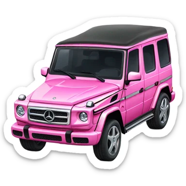 pink g wagon sticker