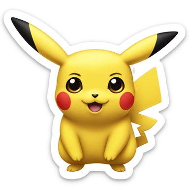 pikachu en colère sticker