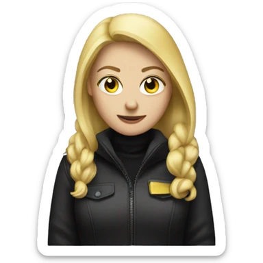 woman thief wit blonde hair sticker