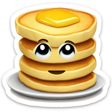 Pancake with butter and syrup  sticker