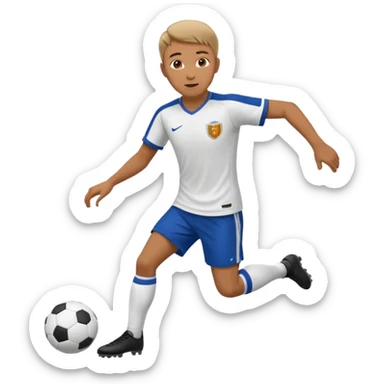 hombre jugando futbol sticker