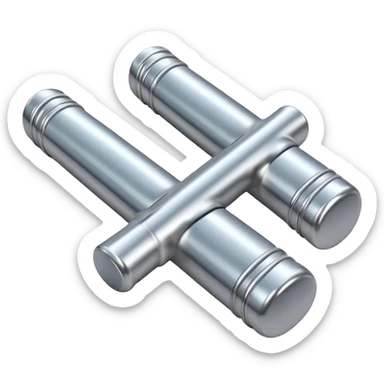 silver uranium rods photorealistic sticker