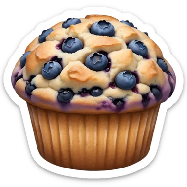 A McDonald's blueberry muffin sticker