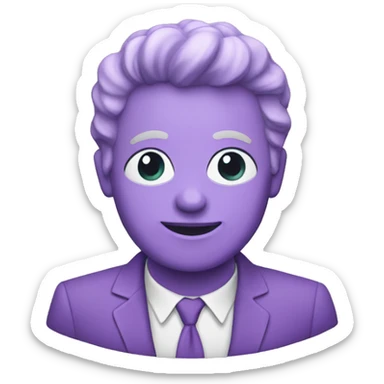 Un chet mauve sticker