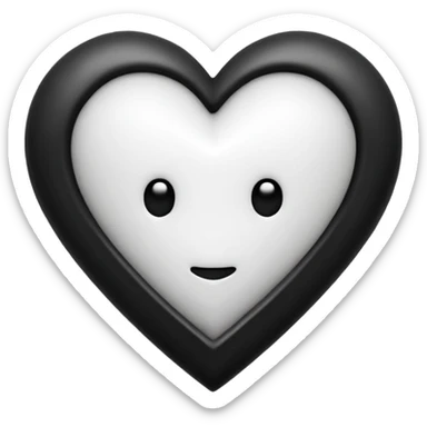 can you make an amongus charter made out of white and black hearts sticker