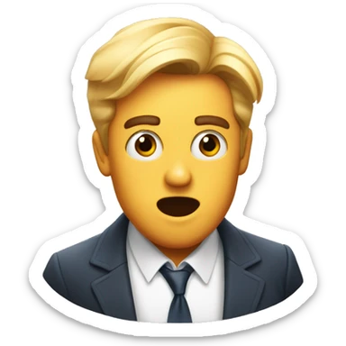 surprised hugo spritz sticker