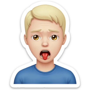 Choking myself emoji sticker