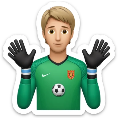 Edwin van der Sar as a football goalkeeper sticker