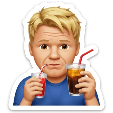 gordon ramsay sipping soda sticker