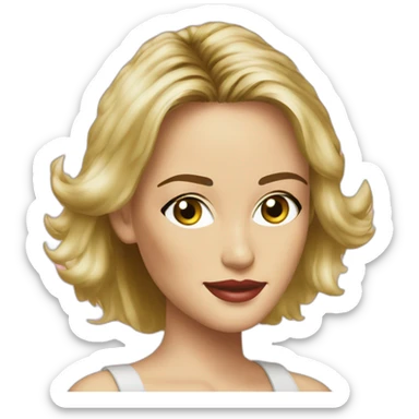 young sharon stone sticker