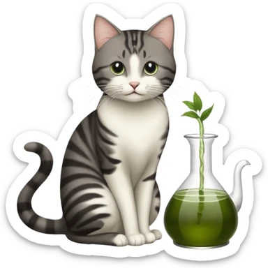 Котел с зеленой жидкостью внутри  sticker