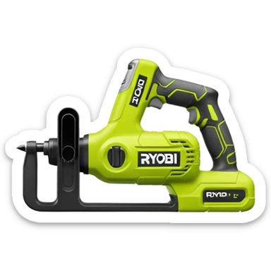 RYOBI ONE+ 18V Cordless Reciprocating saw battery  sticker