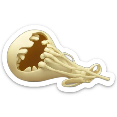 squelette sur une areignée sticker