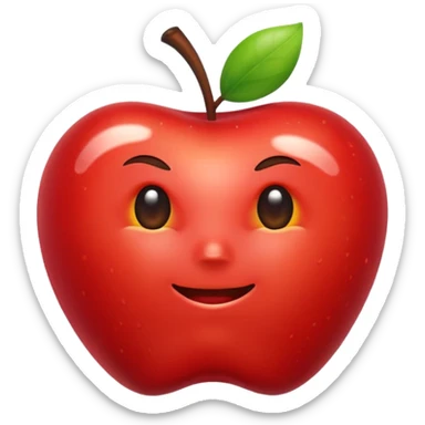 bitten apple sticker